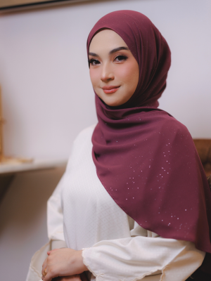 ADARAA GLITTER PLUM