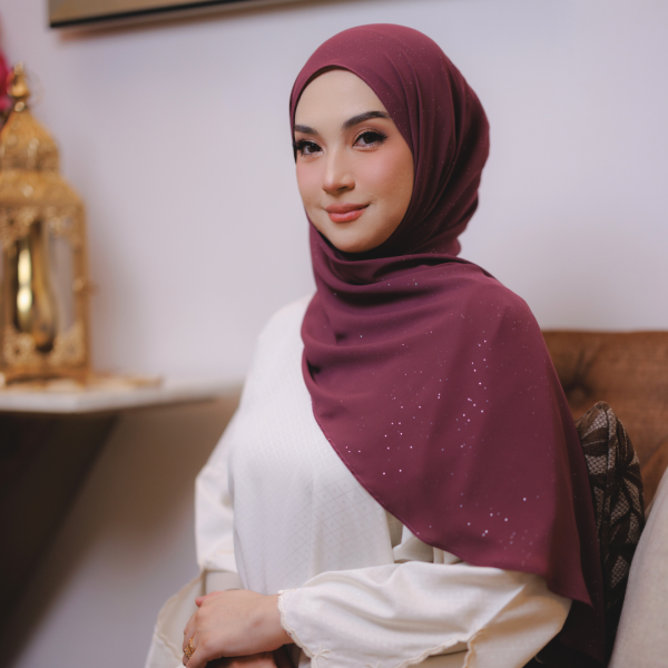 ADARAA GLITTER PLUM